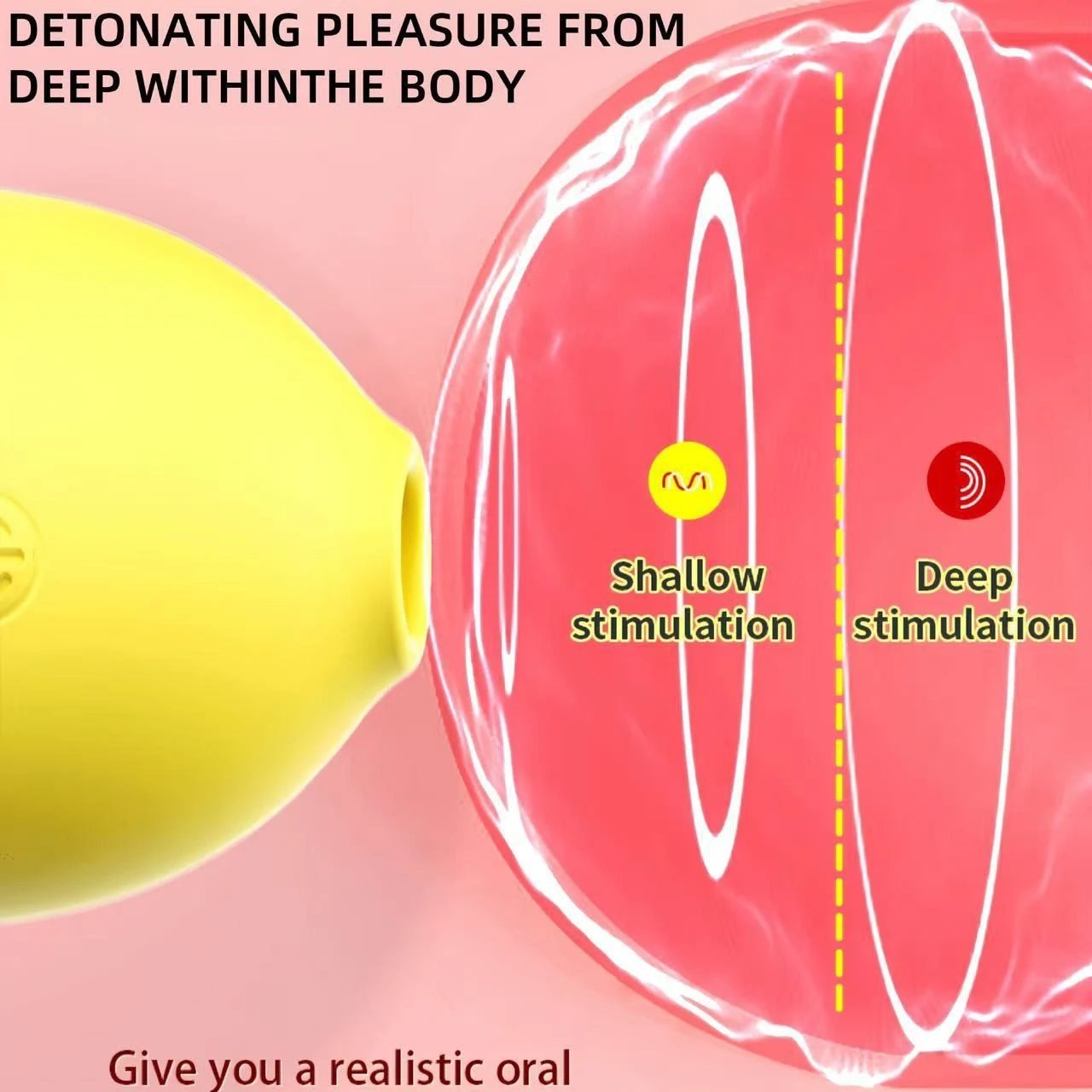 Lemon Shaped Clitoris Sucking G Spot Massager Sucker Lemon Vibrators Women