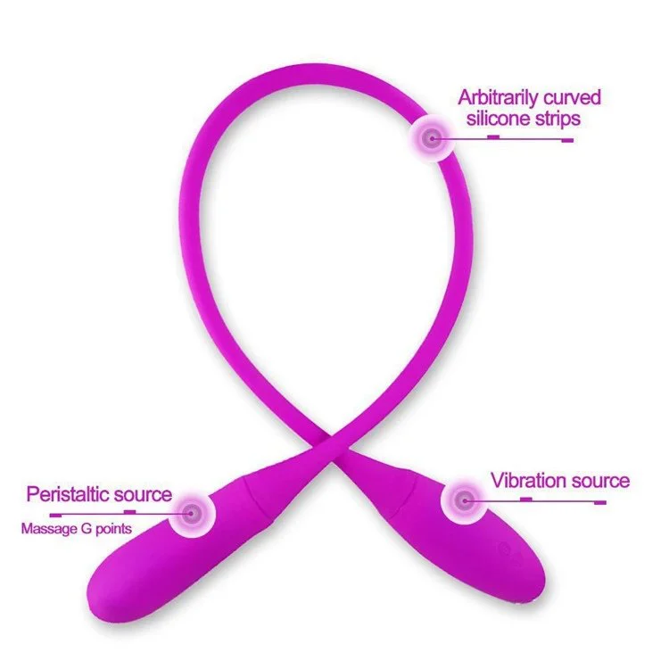 Double Head USB Rechargeable Dildo Vibrator for Lesbian Female Masturbation Bullet Vibrator for Couples