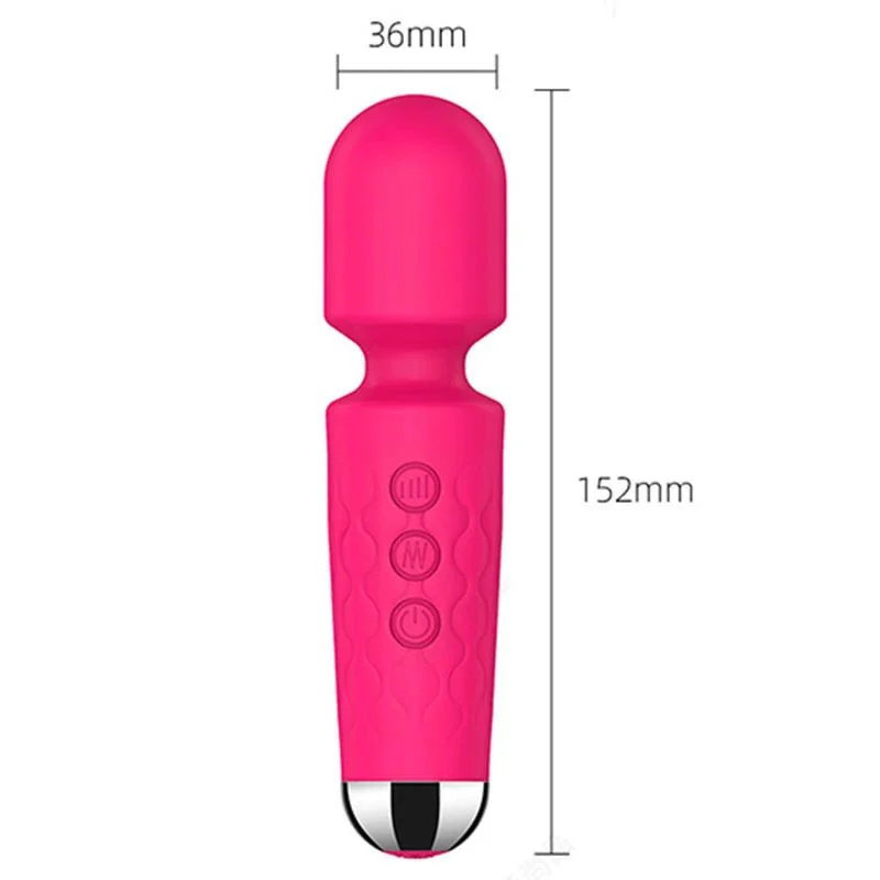 USB Rechargeable AV Mini Wand Massager for Women Adult Sex Toys