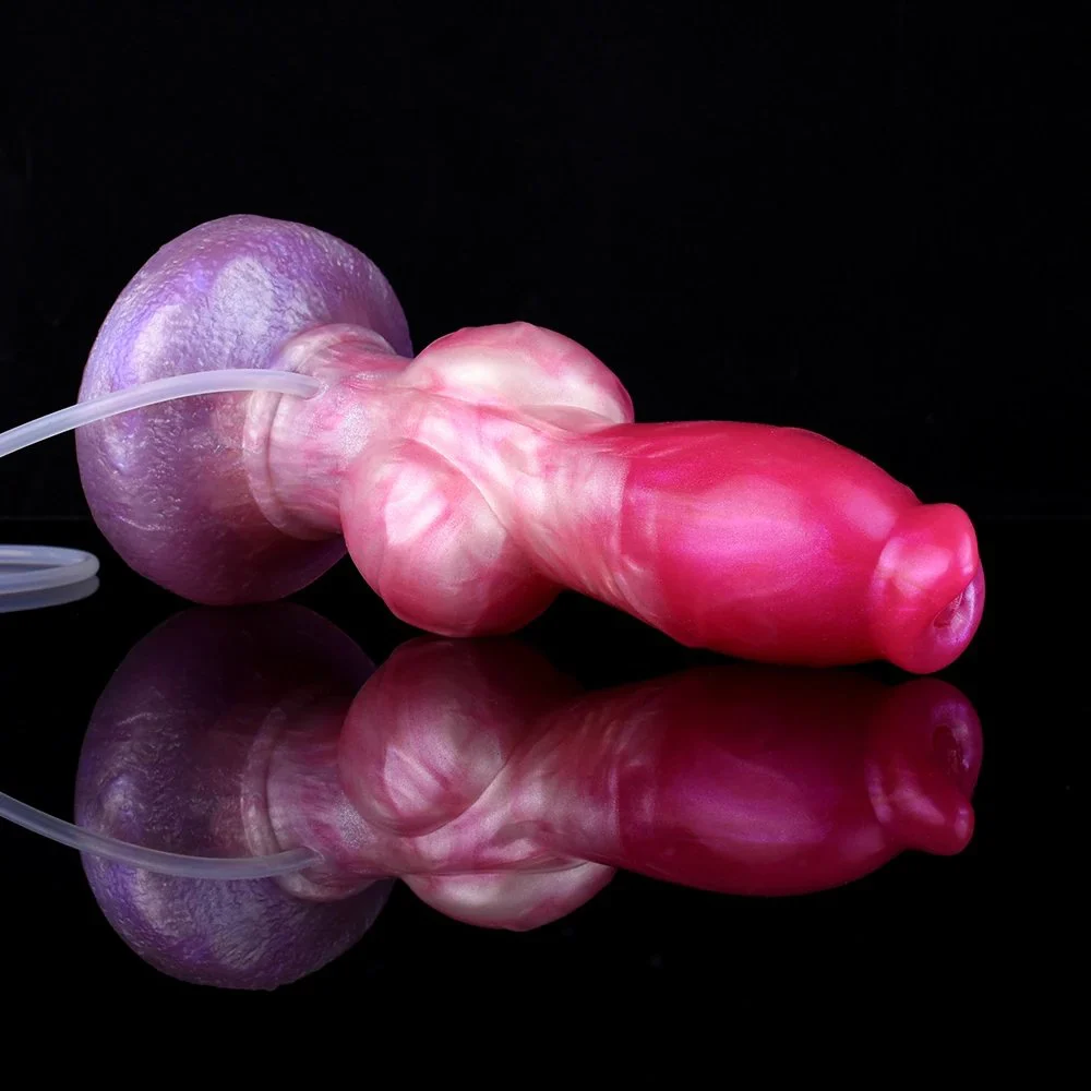 Colorful Animal Dildo Anal Prostate Play Dildo Ejaculating Squirt for Man and Women