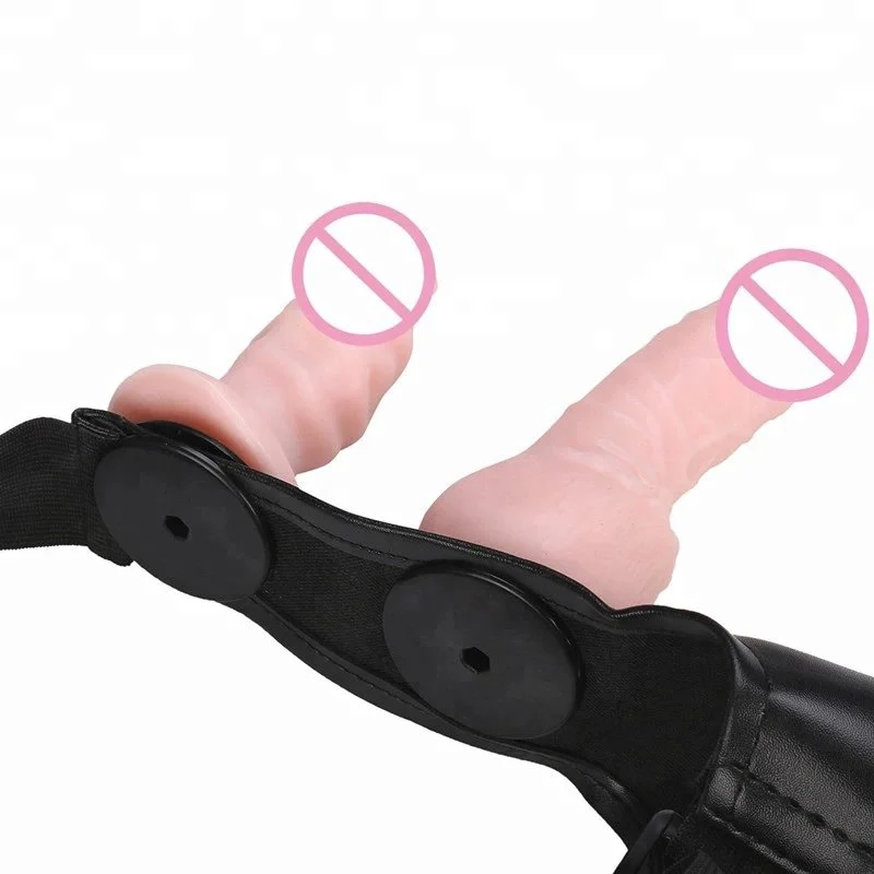 Double Dildo Strapon Elastic Harness Strap on Dildo Lesbian Couples Sex Product