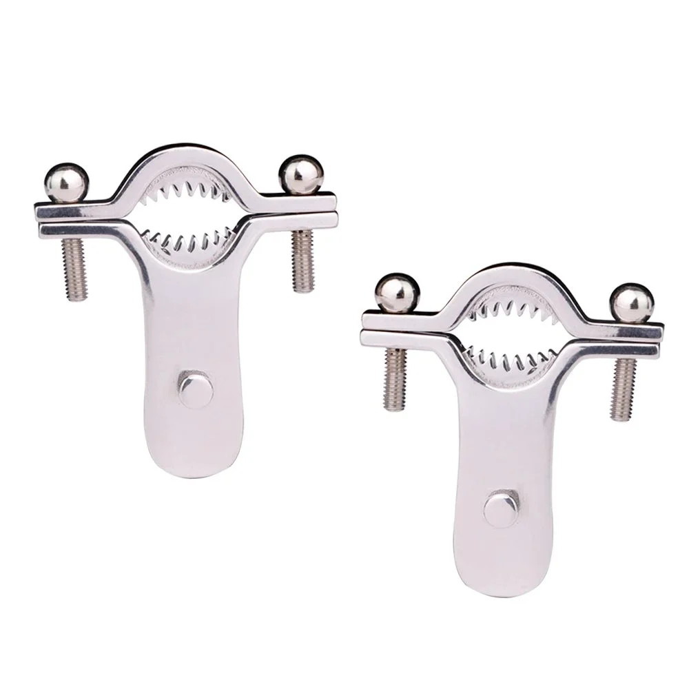 Breast Nipple Clamp Nipple Suction Vibrator Erotic Sex Toys with Chain Stainless Steel Clip-on Nipple Clamps Set for Women