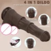 Remote Control G-Spot Prostate Heating Stimulation Silicone XL Large Realistic Horse Penis Thrusting Dildo Vibrator for Women