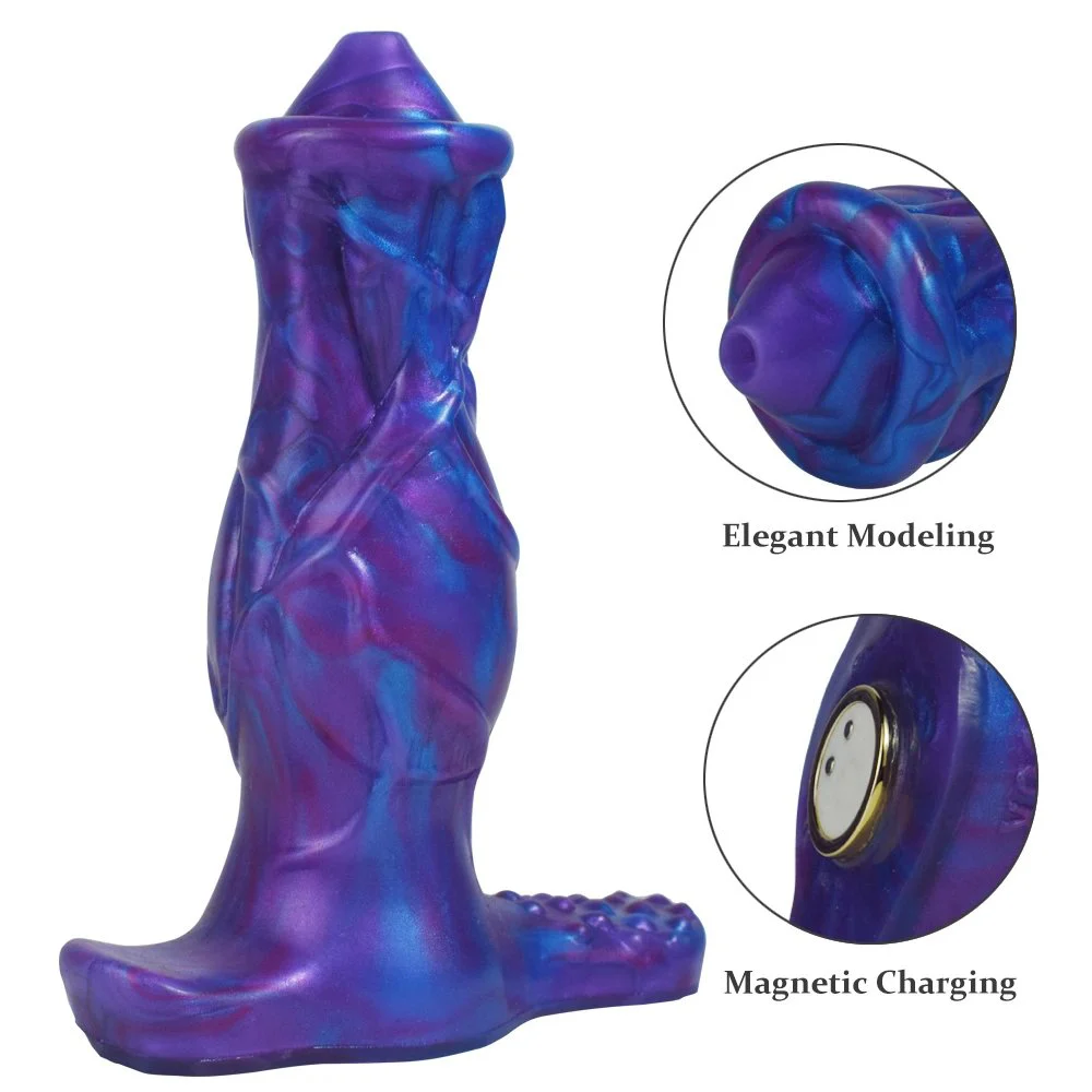 Design Vibrating Dildo Women Wearable G-spot Vibrator with Strap on Dragon Dildo