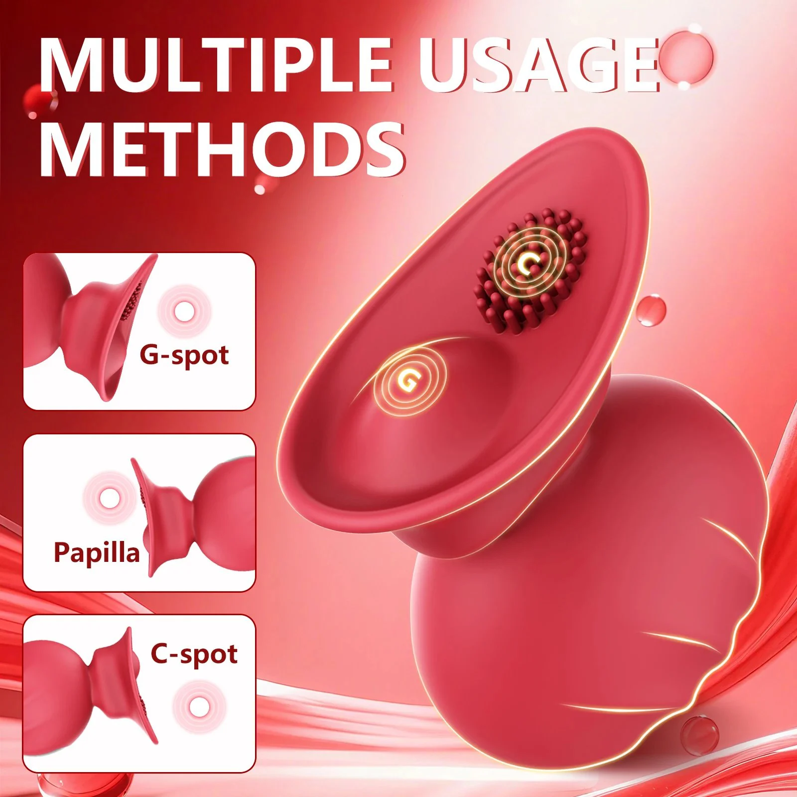 USB Rechargeable Vibrator-Female Clitoral Stimulator & Intimate Massager 100% Waterproof Adult Toy