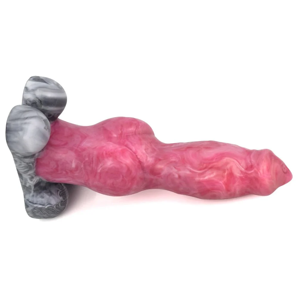 Fantasy Liquid Silicone Flexible Sex Toys Dildos Animal Dog Wolf Penis with Suction Cup Dildos Sex Toys for Women