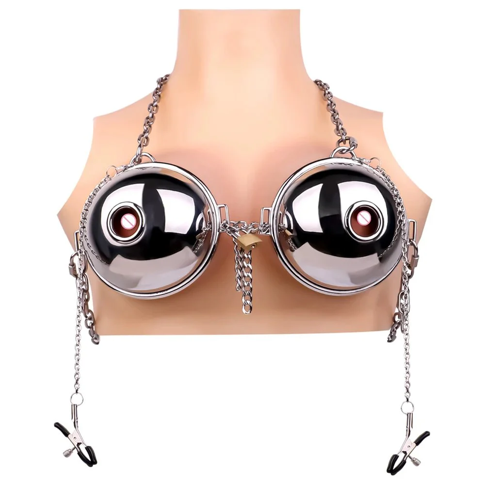 Nipple Clamp Diamond Shield Alligator Clamp Fetish Metal Stainless Steel Nipple Clip Bondage Game Sex Toys