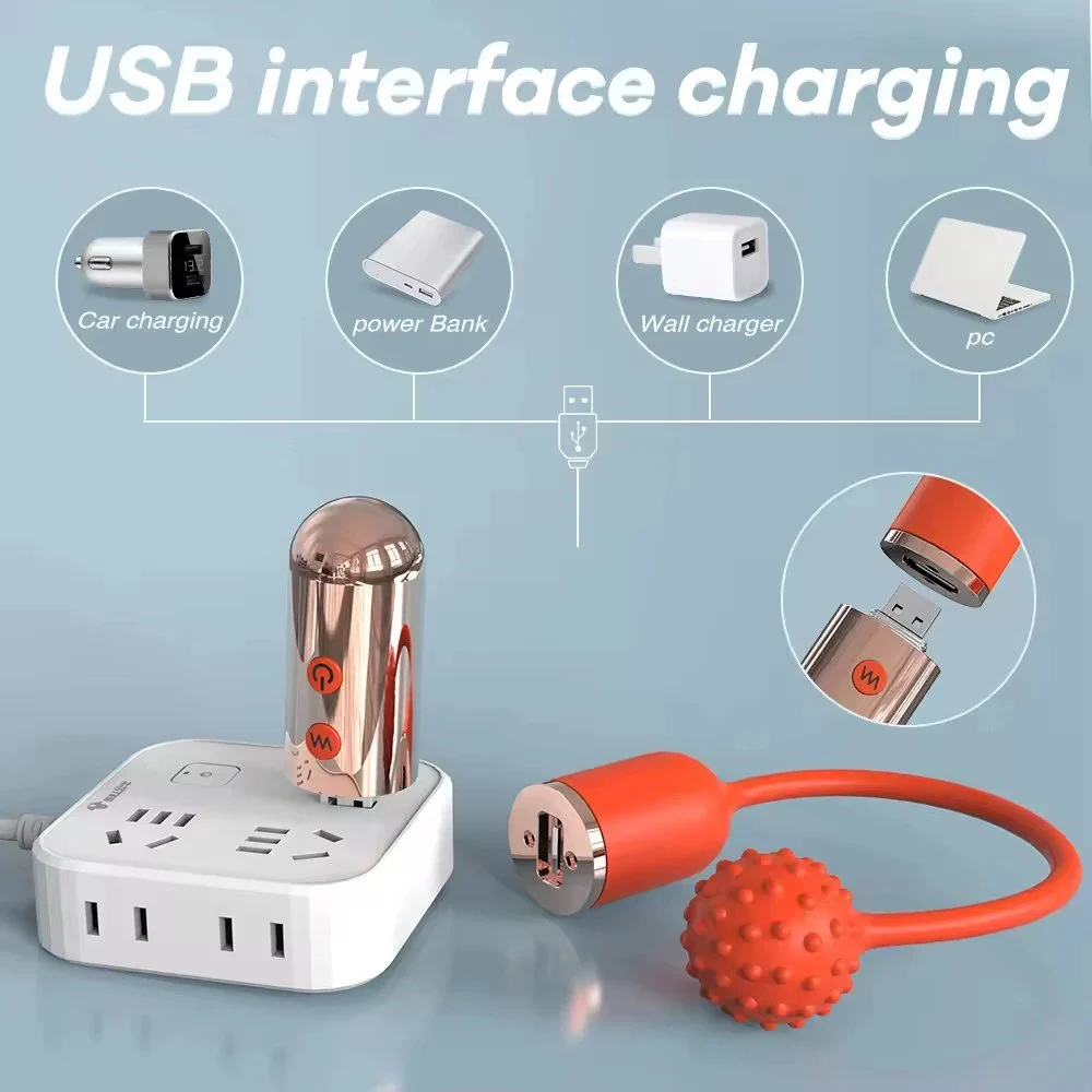 Double-Headed Silicone Vibrating Egg Detachable USB Charging Strong Vibration Waterproof High-End Female Adult Sex