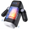 10 Powerful Telescopic Heating Men Automatic Stroker Adult Sex Toys Masturbation Cup with Mobile Phone Holder