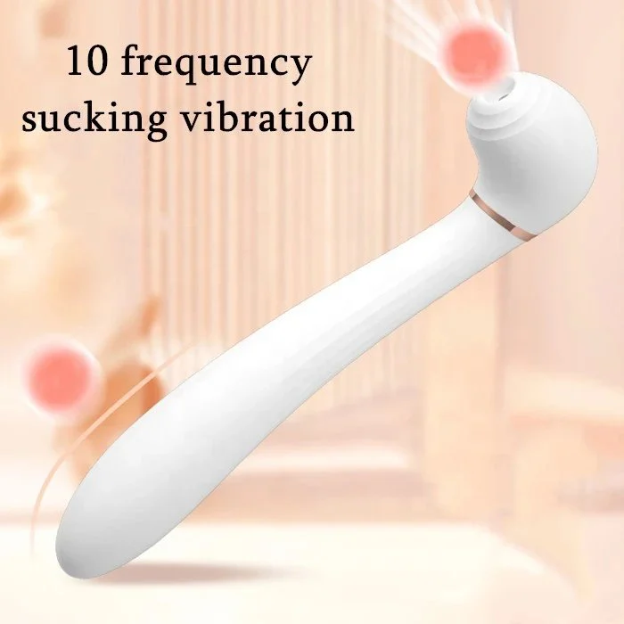 USB Rechargeable 10 Frequency Av Wand Vibrator Women's Sucking Vibrating Massage Toy Vaginal Vibrators