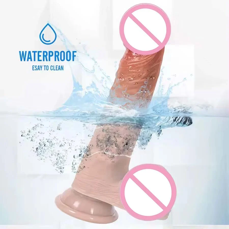 Dildo Artificial Penis Liquid Silicone Realistic Dildo for Women Adult Sex Toys Suitable Beginner Wearing Dildo
