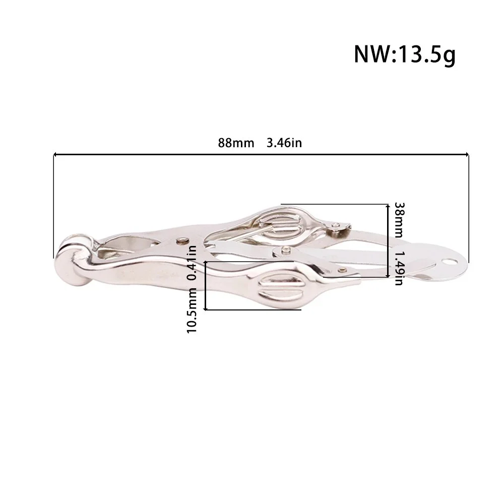 Nipple Clamp Adjustable Pressure Pearl Body Chains Necklace Stainless Steel Nipple Clips Non Piercing Body Jewelry Sex Toys
