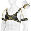 Fetish Bondage Party Male Homosexual Game Bondage Set Punk-style Leather Bondage Suit Metal Spike Accessories Erotic Costume
