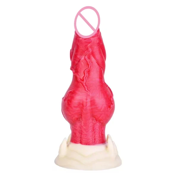 Dog Dildo Realistic Silicone Dildo Penis Strong Stimulation Alien Dildo Dog Vibrating with Big Knot for G Spot