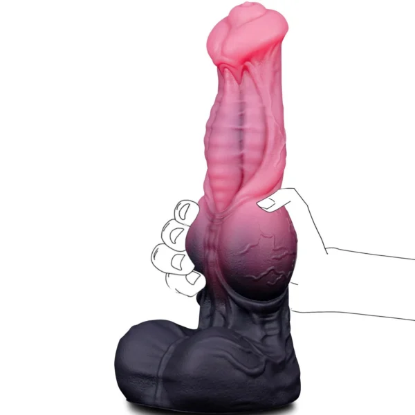 Realistic Soft Horse Dildo Alien Monster Fantasy Animal Huge Knotted Anal Dildos Suction Cup G Spot Butt Plug Waterproof Adult