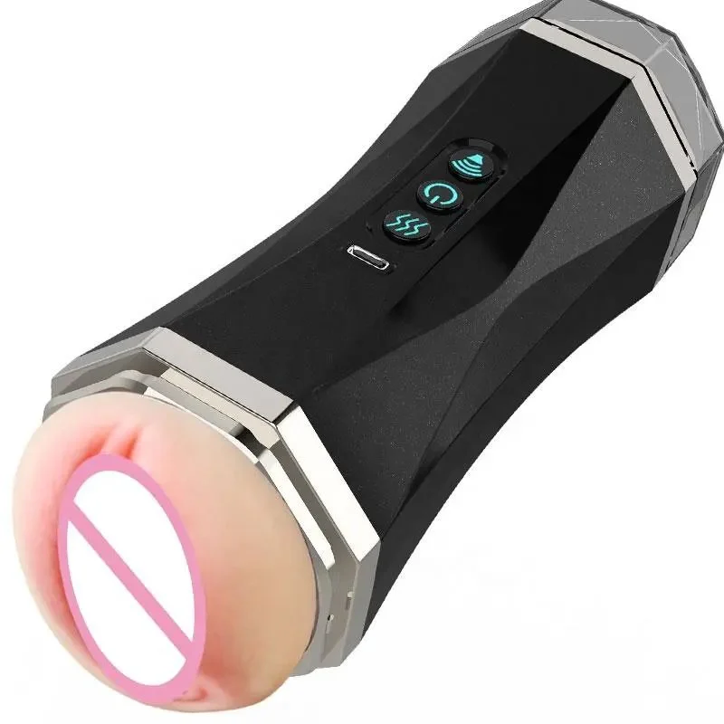2 in 1 Automatic Male Masturbator Penis Pump Removable Male Masturbators Modes Pocket Pussy Airplane Cup