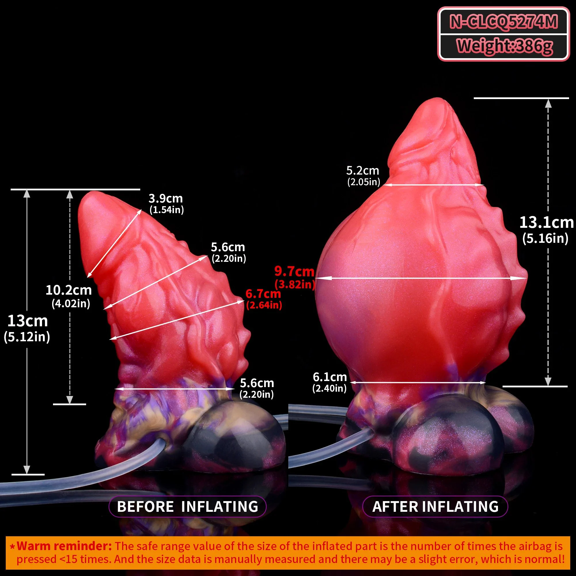 Fantasy Series Inflatable Squirting Male Sex Toy with Realistic and Stimulating Sensations and Multiple Play Modes