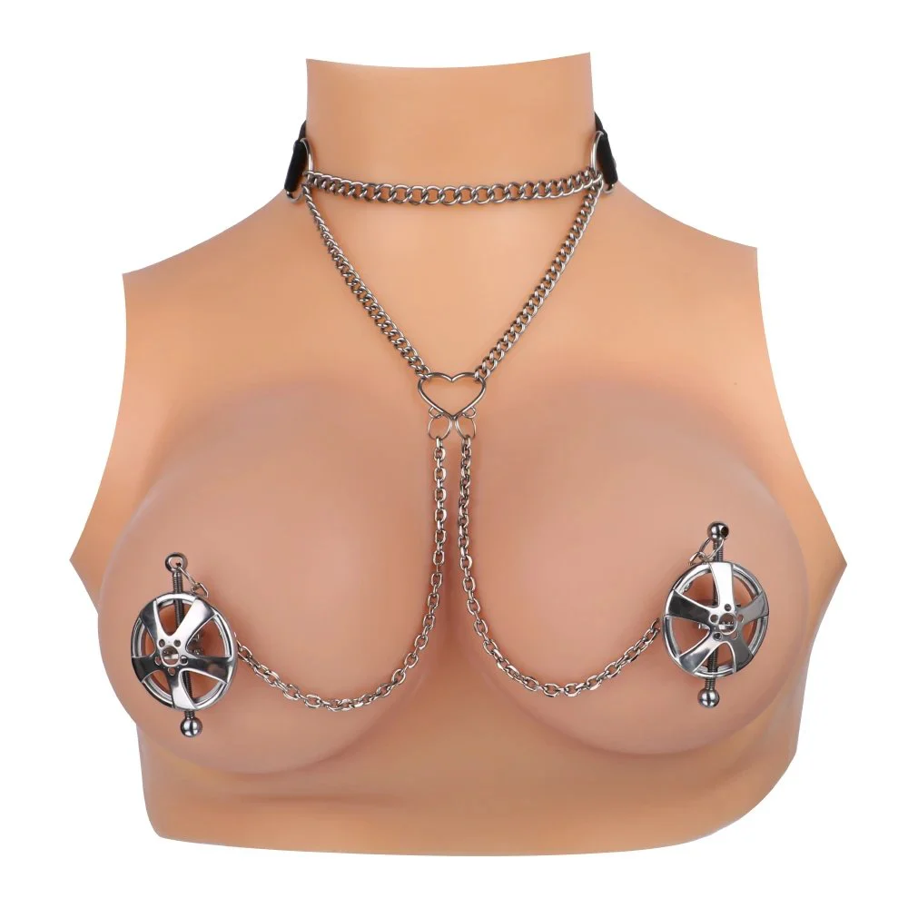 Fetish Game Role Playing Metal Stainless Steel Nipple Clips Female Breast Fun Couple Flirting Products Sex Toys
