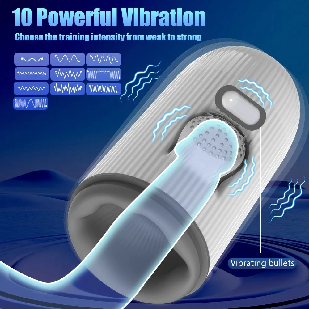 10 Modes New Automatic Sucking Male Masturbators Vibrating Penis Training Device Male Sex Toys