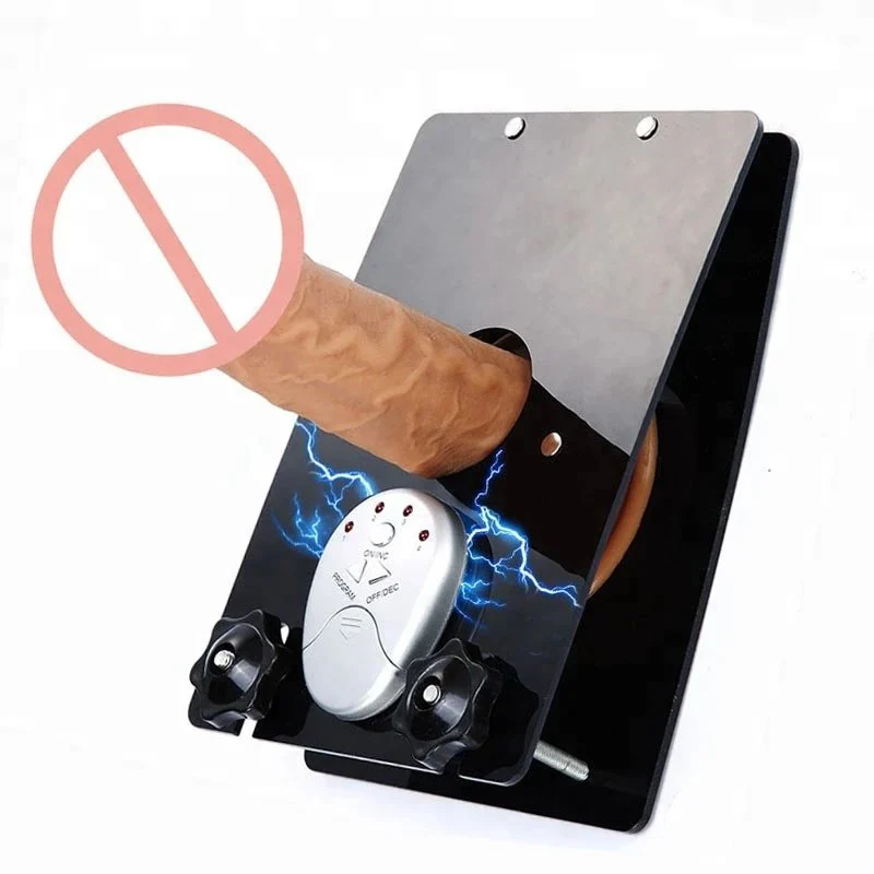 Electric Shock Penis Ring Scrotum Bondage Splint Pulse Stimulation Vibrator for Men Testicle Ball Stretcher