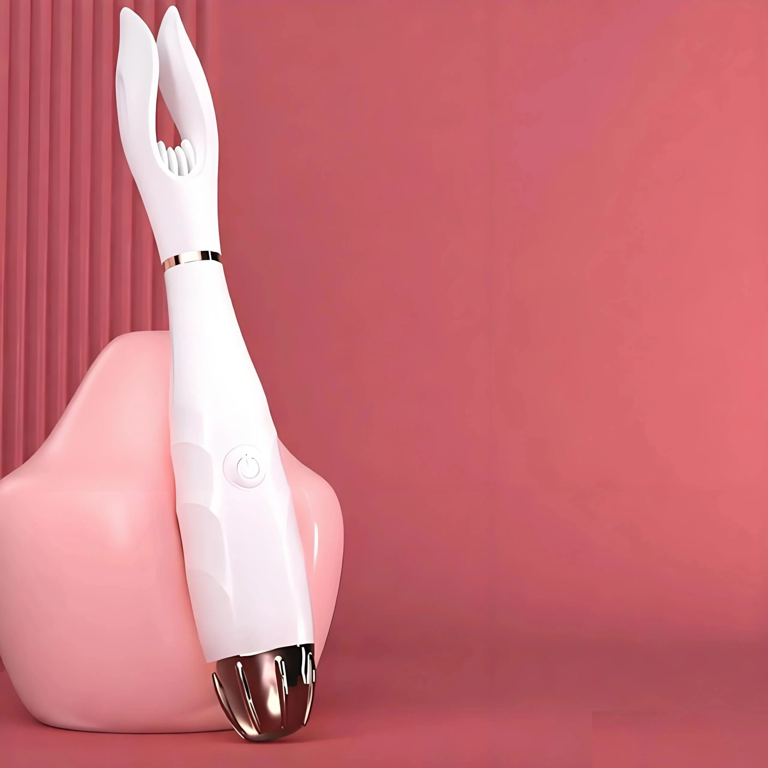 Breast Vibrator Dildo USB Charging Strong Vibration Clamping Waterproof 10-Speed Quiet Sexual Toy Provocation Female
