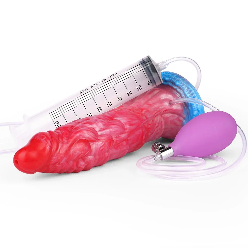 Dragon Inflatable Squirting Penis Silicone Ejaculation Dildo for Women Anal Plug Dilator Female Masturbation Adult Sex Toys