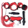 Erotic Sex Toys Cheap Sexual Product Soft 7PCS Nipple Clamps Handcuffs Game Bondage Set