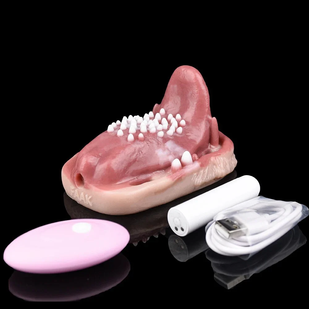 Remote Control Strap on Tongue Vibrating Grinder for Women Silicone Vibrator Sex Toys Bumpy Stimulate Prostate Clit Massage