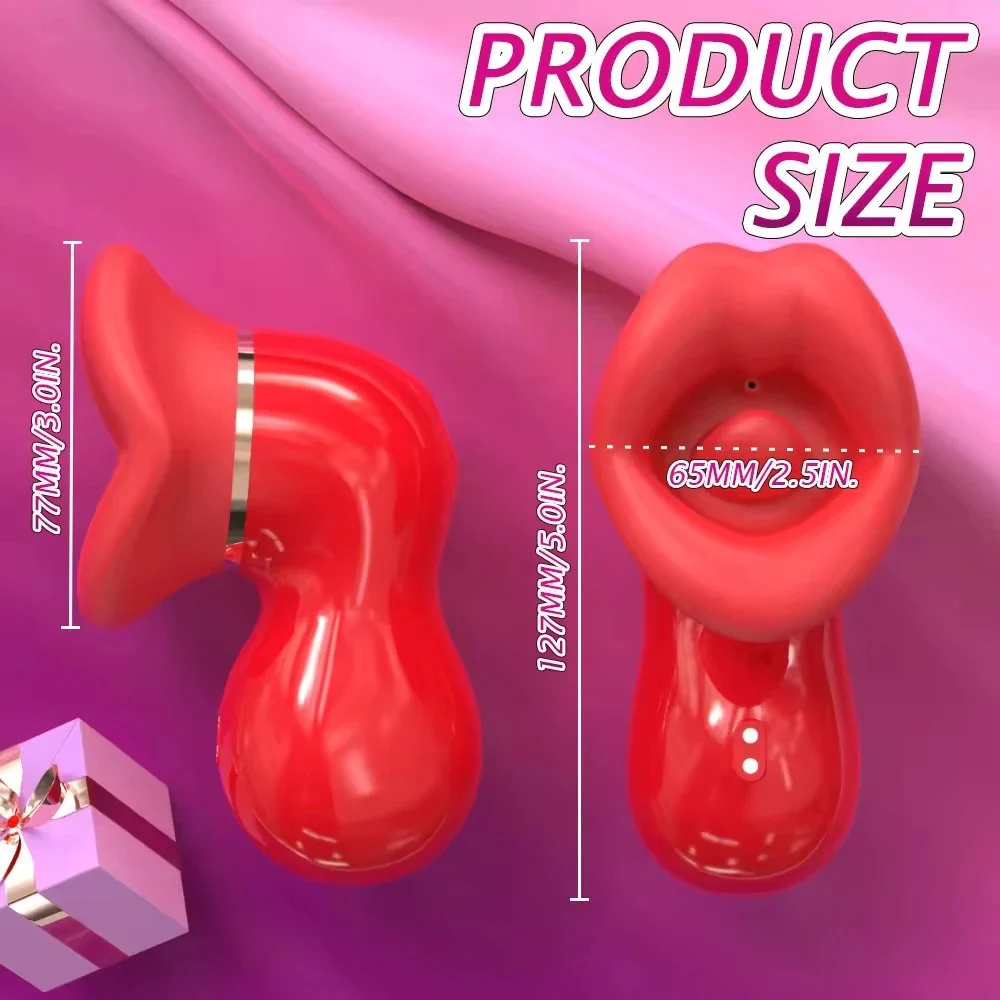 Tongue Licking Strong Sucking Vibrator 9 Frequency Clitoral Stimulator Adult Sex Toy Vibrador for Women