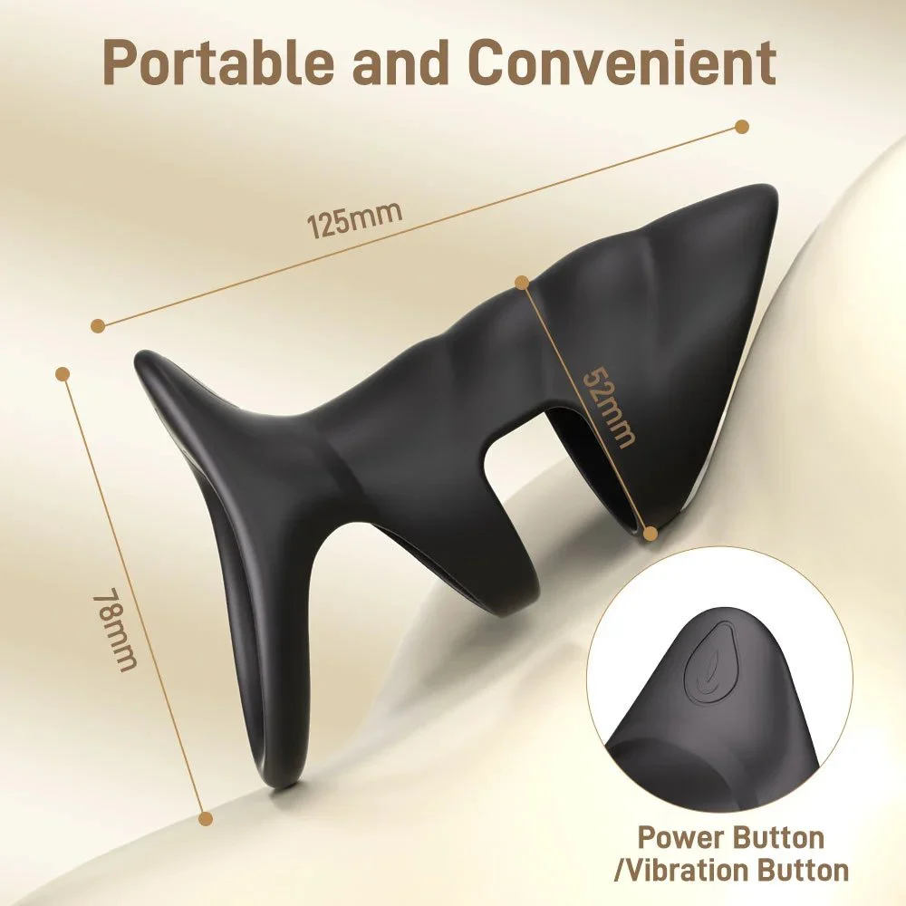 10 Vibration Modes Couple Vibration Penis Ring Man Cock Double Pleasure Vibrating Ring Sex Toy Men