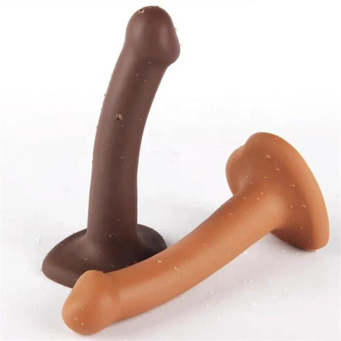 Bendable Female Masturbation Silicone Strap on Dildo Huge Realistic Sex Toys Without Balls Soft TPE & PVC Material