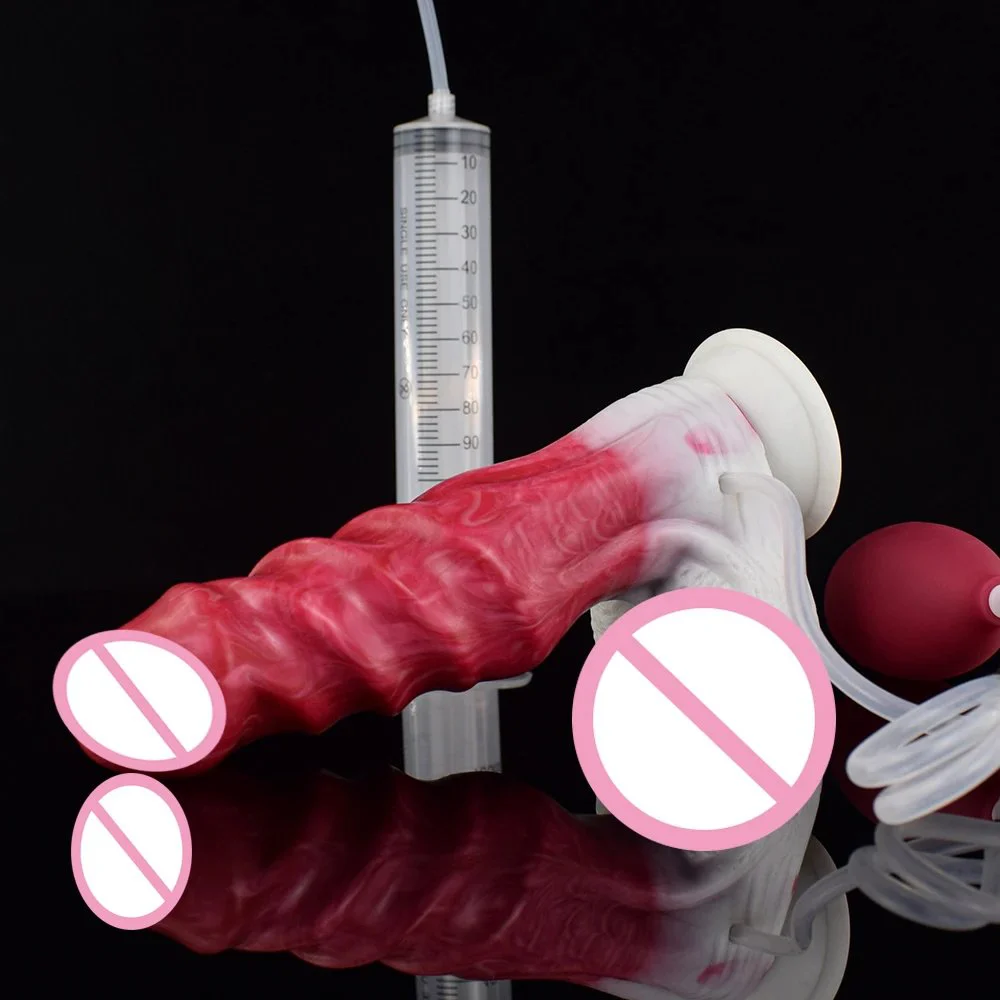 Realistic Squirting Dildo Ejaculating Vibrating Penis Adult Cock Ejaculation Anal Plug Dildo Sex Toys for Women Man Pleasure