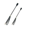 Fun Leather Whip Party Performance Prop Black PU Leather Whip Couple Sex Alternative Toy Equestrian Whip