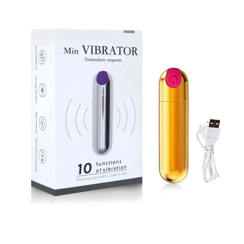Rechargeable USB Bullet Mini Jumping Female Masturbator 100% Waterproof Second Tide Strong Shock Bass Anal Plug SM Massage Stick