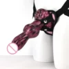 Body Safe Wearable Penis Animal Dildos Gay Anal Plug Real Penis Sex Toys Female Masturbation Simulation Silicone Sex Toy