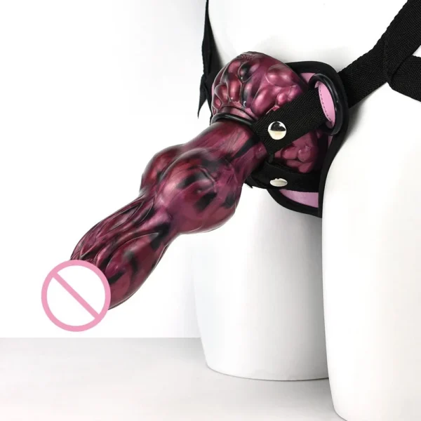 Body Safe Wearable Penis Animal Dildos Gay Anal Plug Real Penis Sex Toys Female Masturbation Simulation Silicone Sex Toy