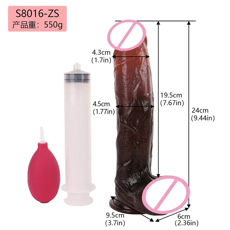 Realistic Squirting Dildo for Women,9.44 Inch G-Spot Anal Dildos, Women Sex Toys Ejaculating Dildo Hand Free
