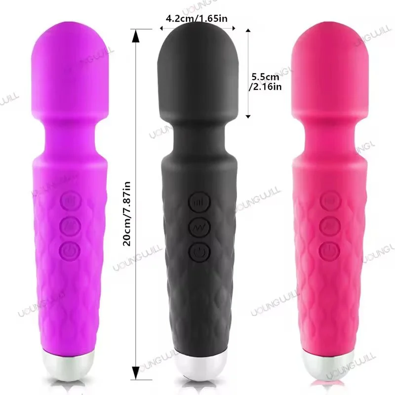 Saxy Toys for Woman Mini Silent Red Woman Vibrator Wand AV Massager for Sex Toys
