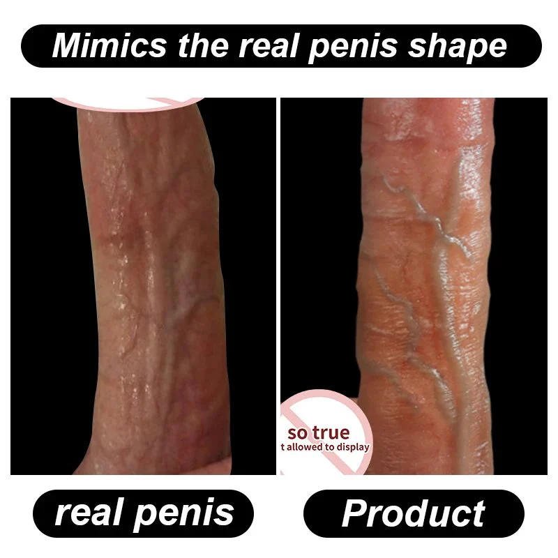 Big Soft Com Lesbian Strap on Anal Realistic Silicone Dildos for Women Thrusting Party Dildos