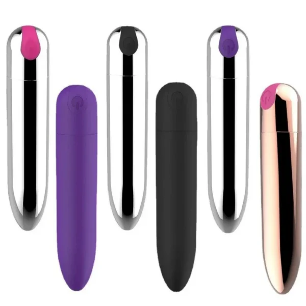 USB Rechargeable 10-Speed Vibrating Bullet Vibrator for Women with Clitoral & G-Spot Stimulation