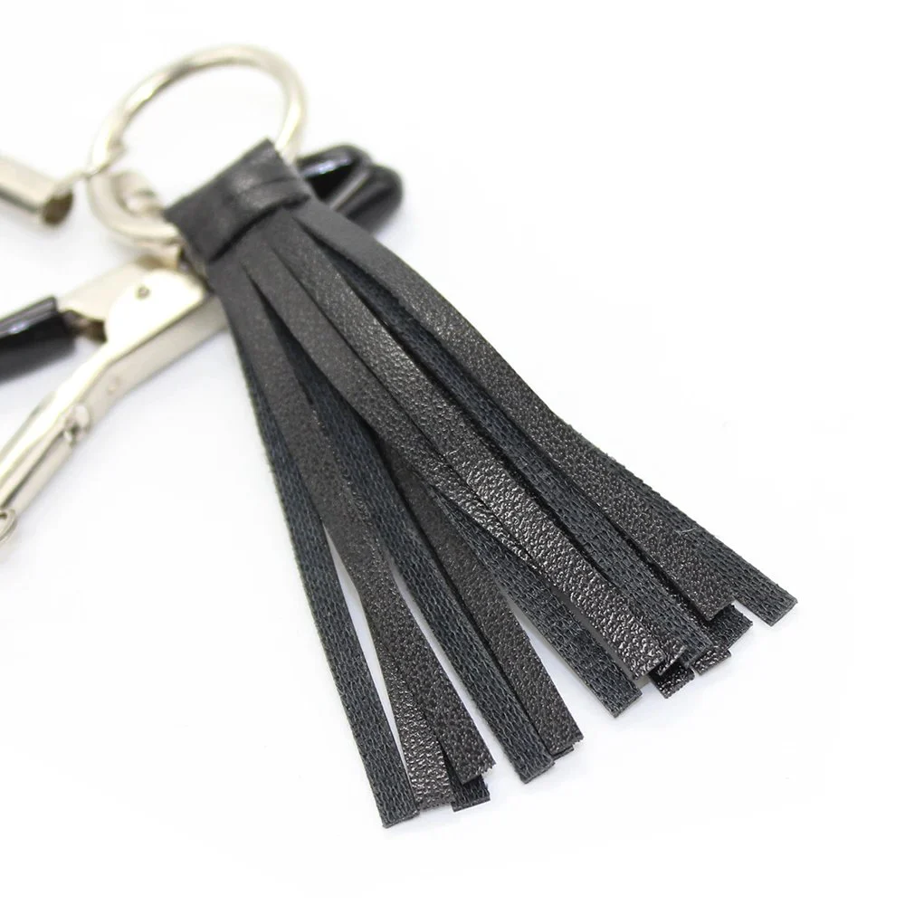 Leather Tassels Simulator Flirting Nipple Clamps Nipple Clips Fetish Flirting Sex Products for Women Men Adult Games
