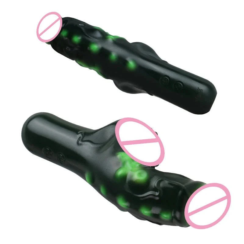Vibrating and Non-vibrating Models, Dual-ended Heatable Vibrator for Women Silicone Soft Adult Sex Toys
