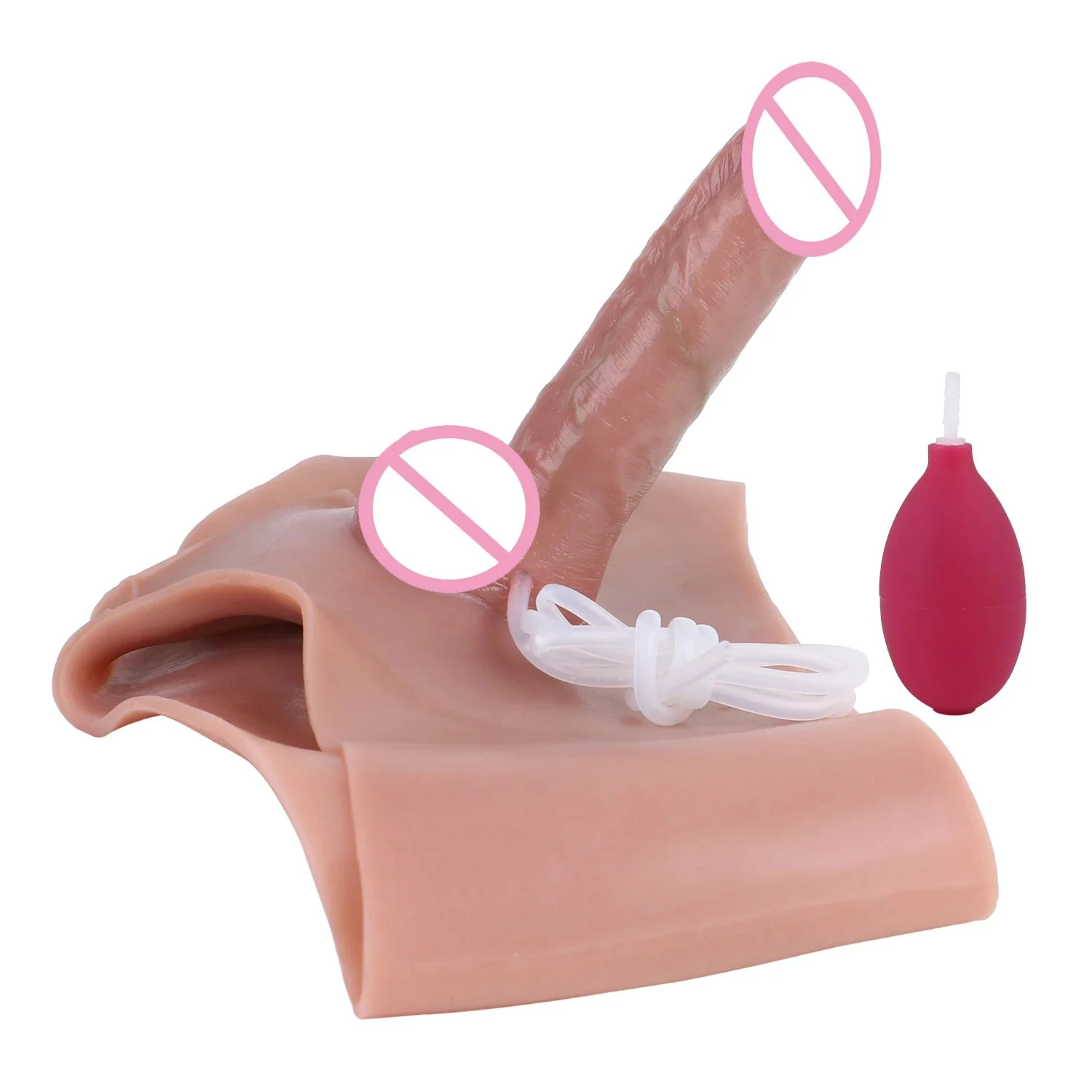 Realistic Wearable Squirting Dildo Pants Strap on Dildo Sex Toys High Elastic Silicone Wearable Dildos Panties for Lesbian