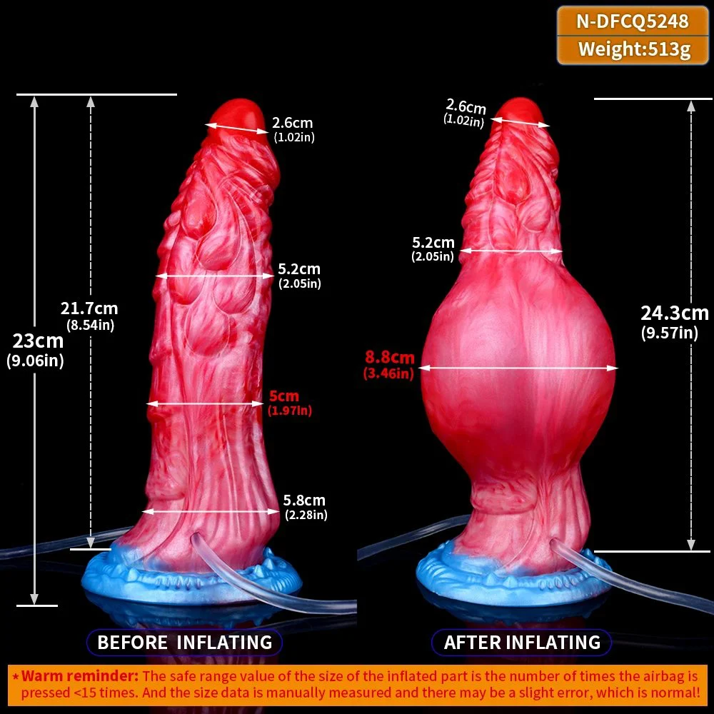 Dragon Inflatable Squirting Penis Silicone Ejaculation Dildo for Women Anal Plug Dilator Female Masturbation Adult Sex Toys