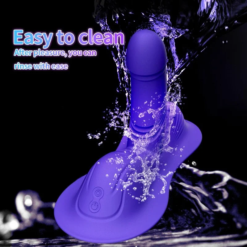 Rechargeable G-Spot Anal Clitoral Triple Stimulation Realistic Silicone Dildos Hands-Free APP Control Grinding Intimate Vibrator