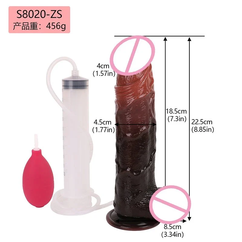 Realistic Squirting Dildo for Women,9.44 Inch G-Spot Anal Dildos, Women Sex Toys Ejaculating Dildo Hand Free