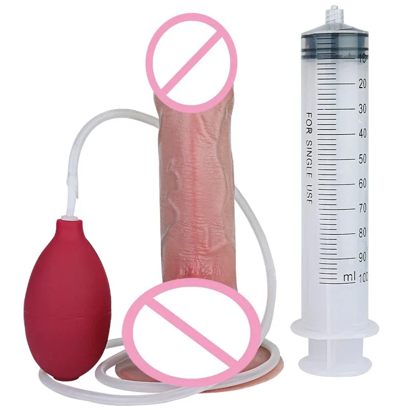 Realistic Squirting Penis Sex Toy Silicone Ejaculating Dildo With Sucker Skin Feeling Adult Sex Product for Men Women