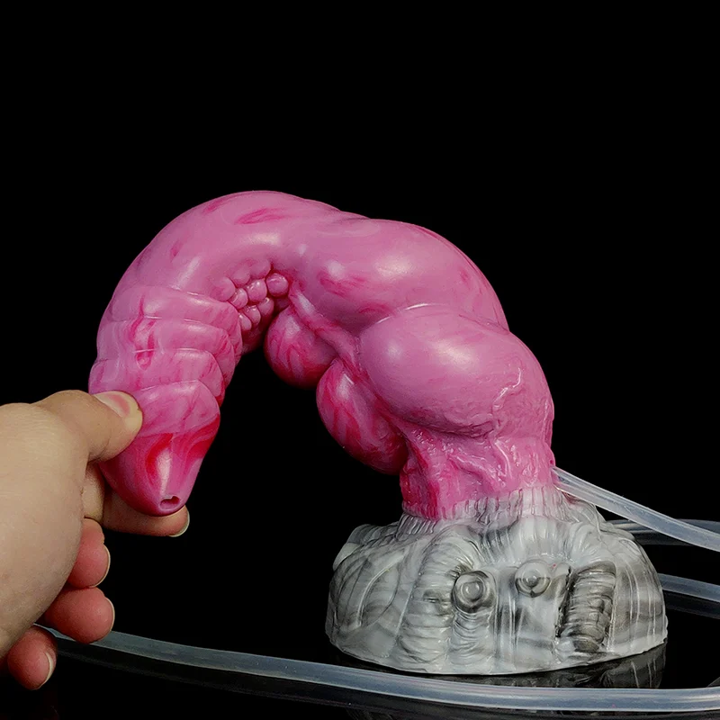 Colorful Animal Knot Dildo Ejaculation Sex Toy Liquid Silicon Squirt Dildo for Women