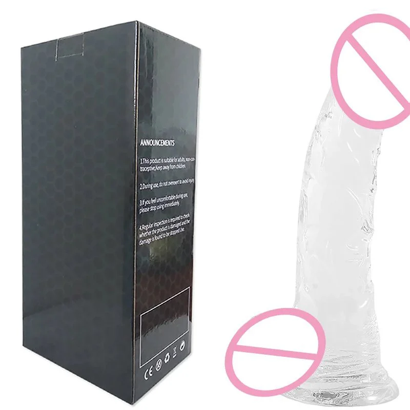 Wearable Dildo AV Stick Fake Dildo Female Masturbation Device Transparent Adult Sex Simulated Dildo