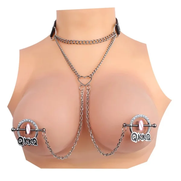 Metal Chain Nipple Clamp Adjustable Stainless Steel Aggravated Nipple Pain Stimulation Couple Sex Bondage Flirting Sex Toys